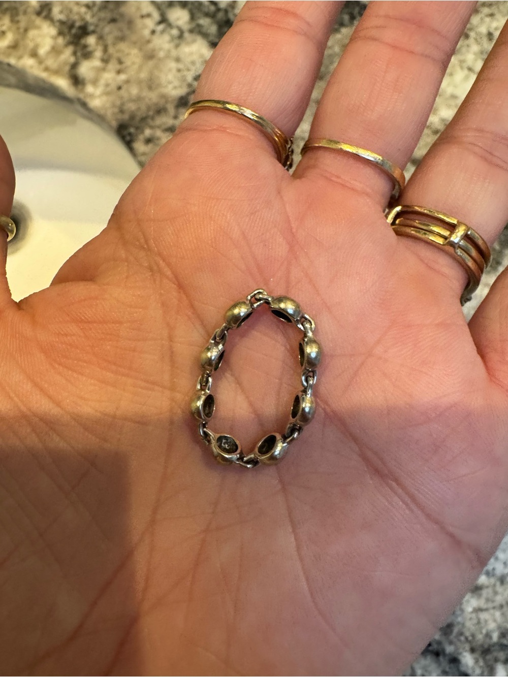 *FLASH SALE*14 KT Gold Diamond Eternity Band - Picture 5 of 6